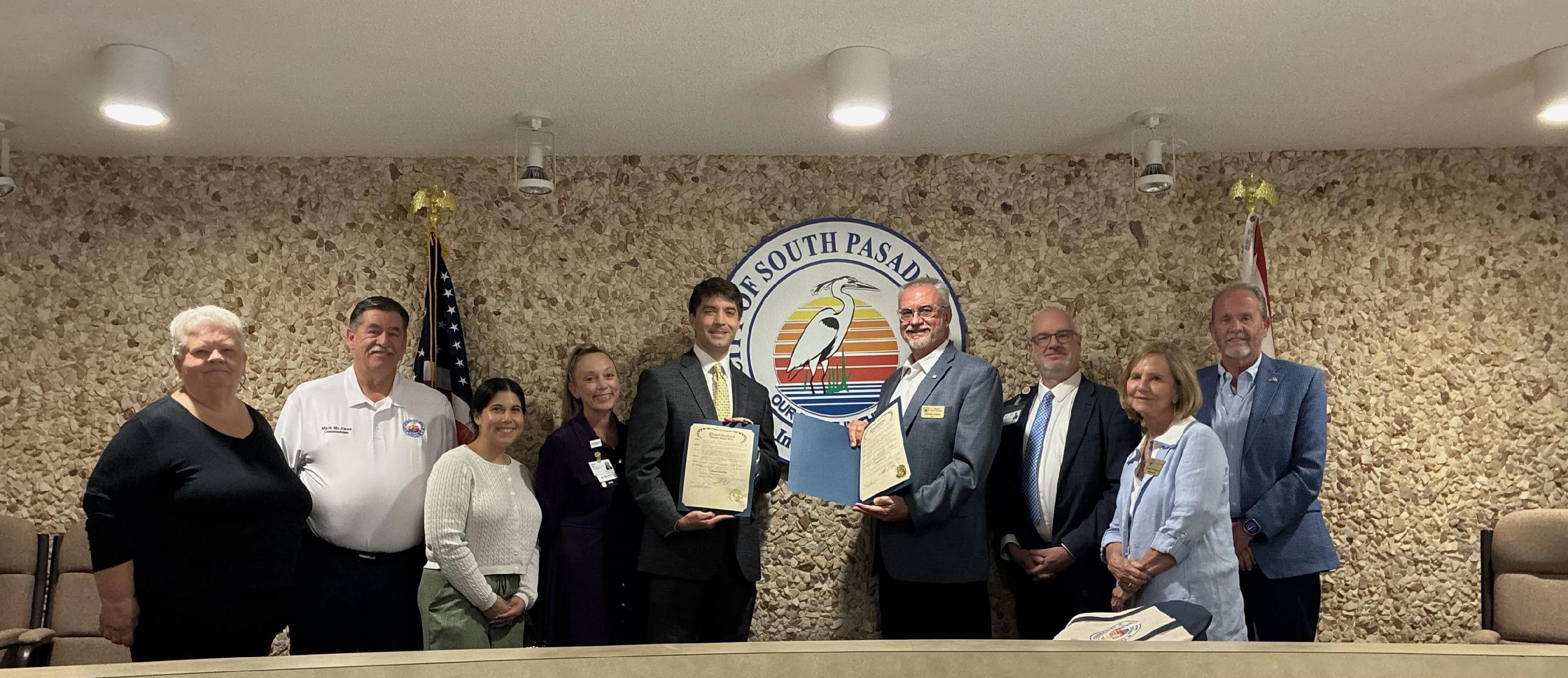 HCA Florida Pasadena Hospital Representative and City Commission
